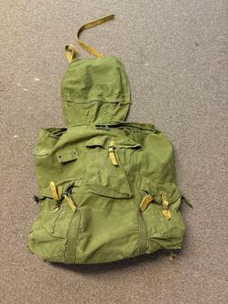 Pair of canvas military bags
