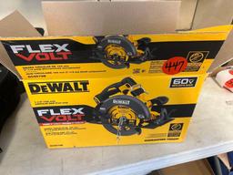 new in box Dewalt flex volt circular saw