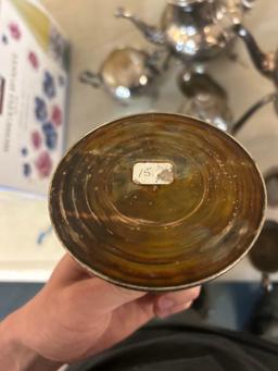 some sterling and weighted sterling and silver plate