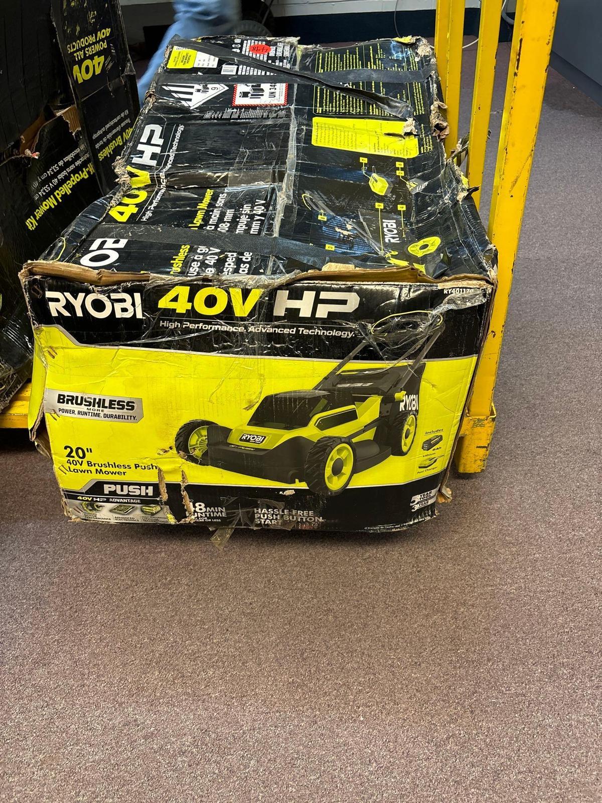 Ryobi 40 VHP brushless push lawnmower