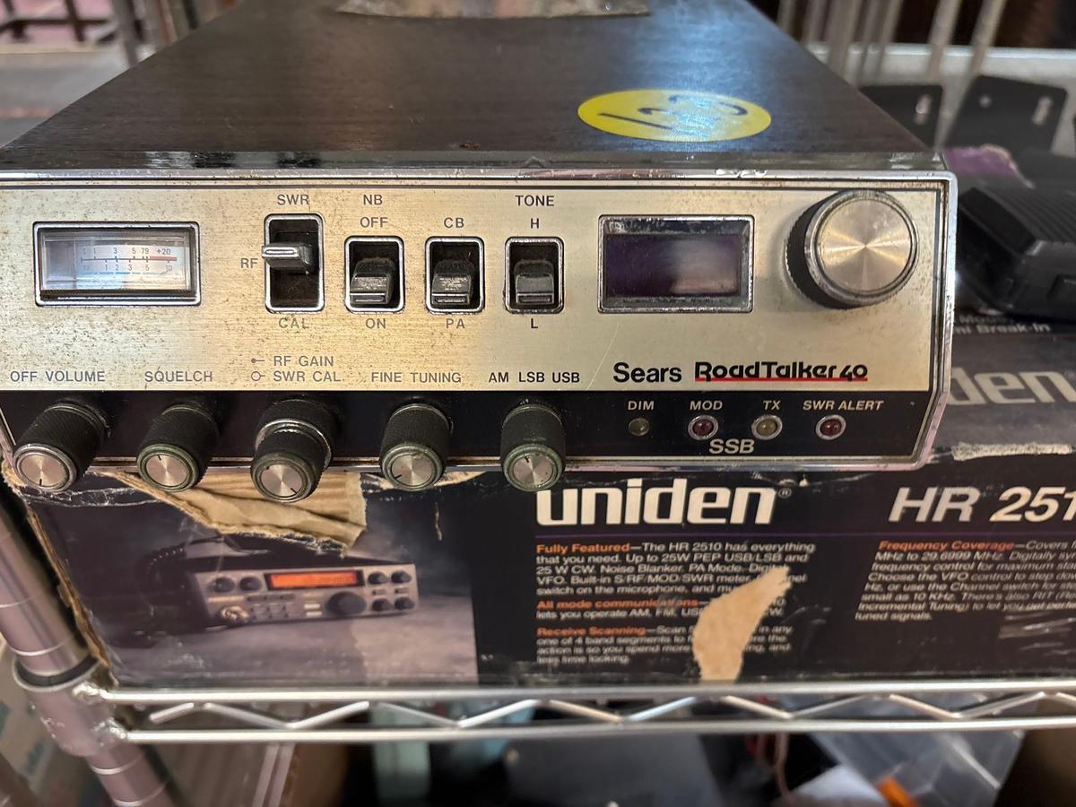 Shelf of CB radios