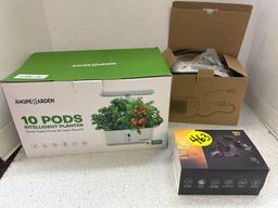 10 pods intelligent planter, dash cam