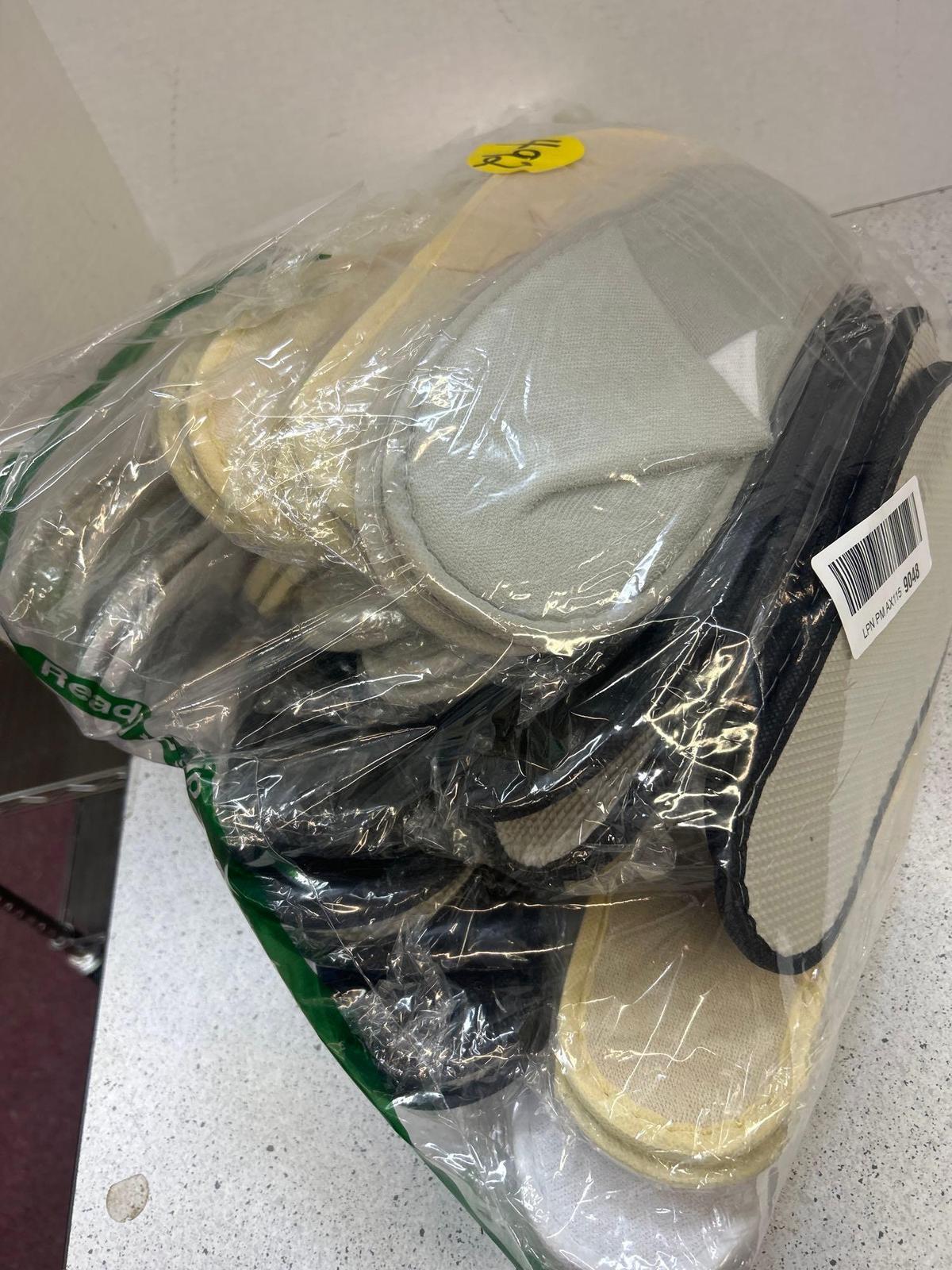 large bag of slippers