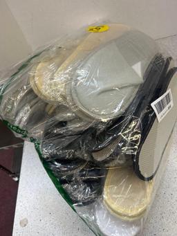 large bag of slippers