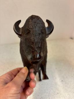 MCM Carved bison