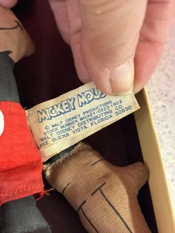 1950s Mickey and Minnie mouse cloth dolls