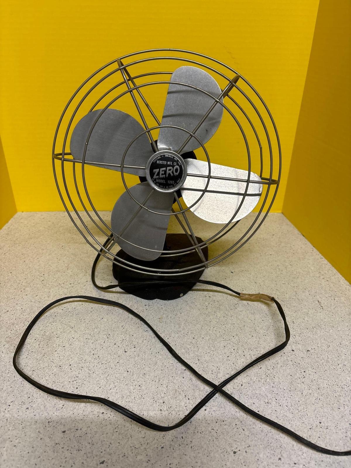 Art deco BERSTED zero oscillating electric fan