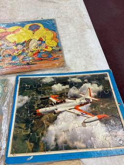 six frame tray vintage puzzles