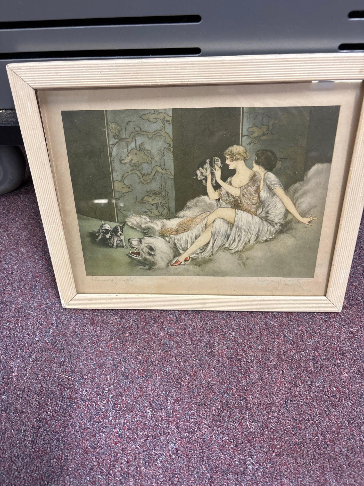 Louis Icart print flaming youth