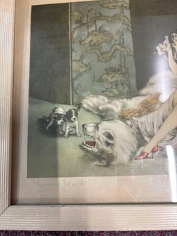 Louis Icart print flaming youth