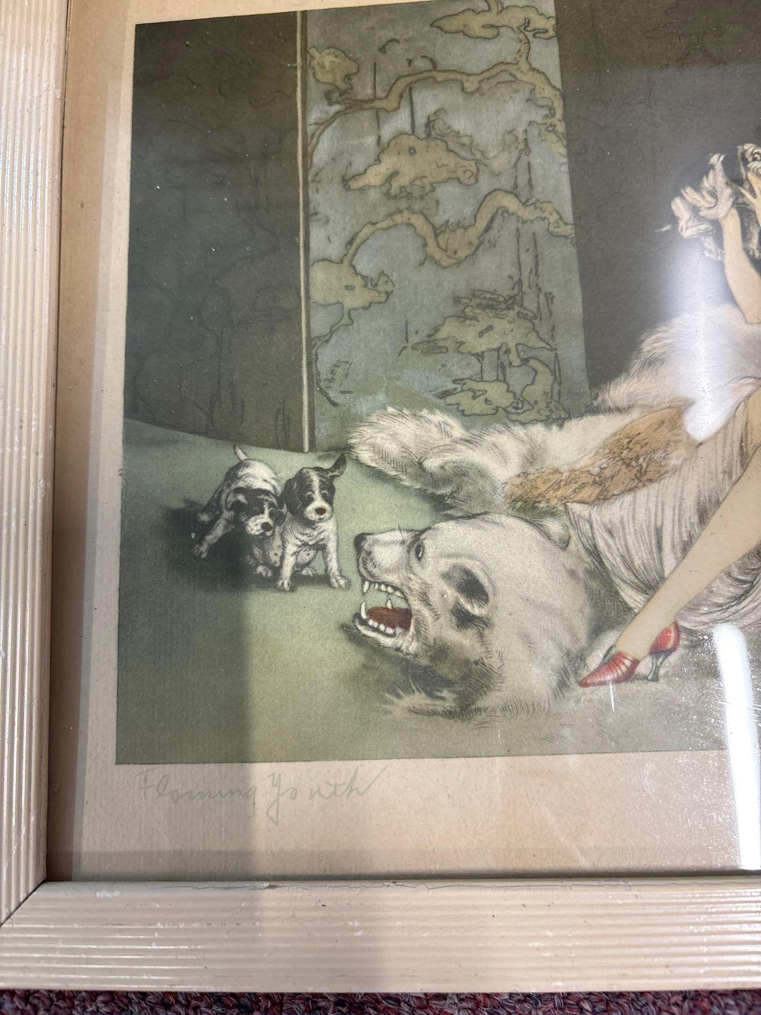 Louis Icart print flaming youth
