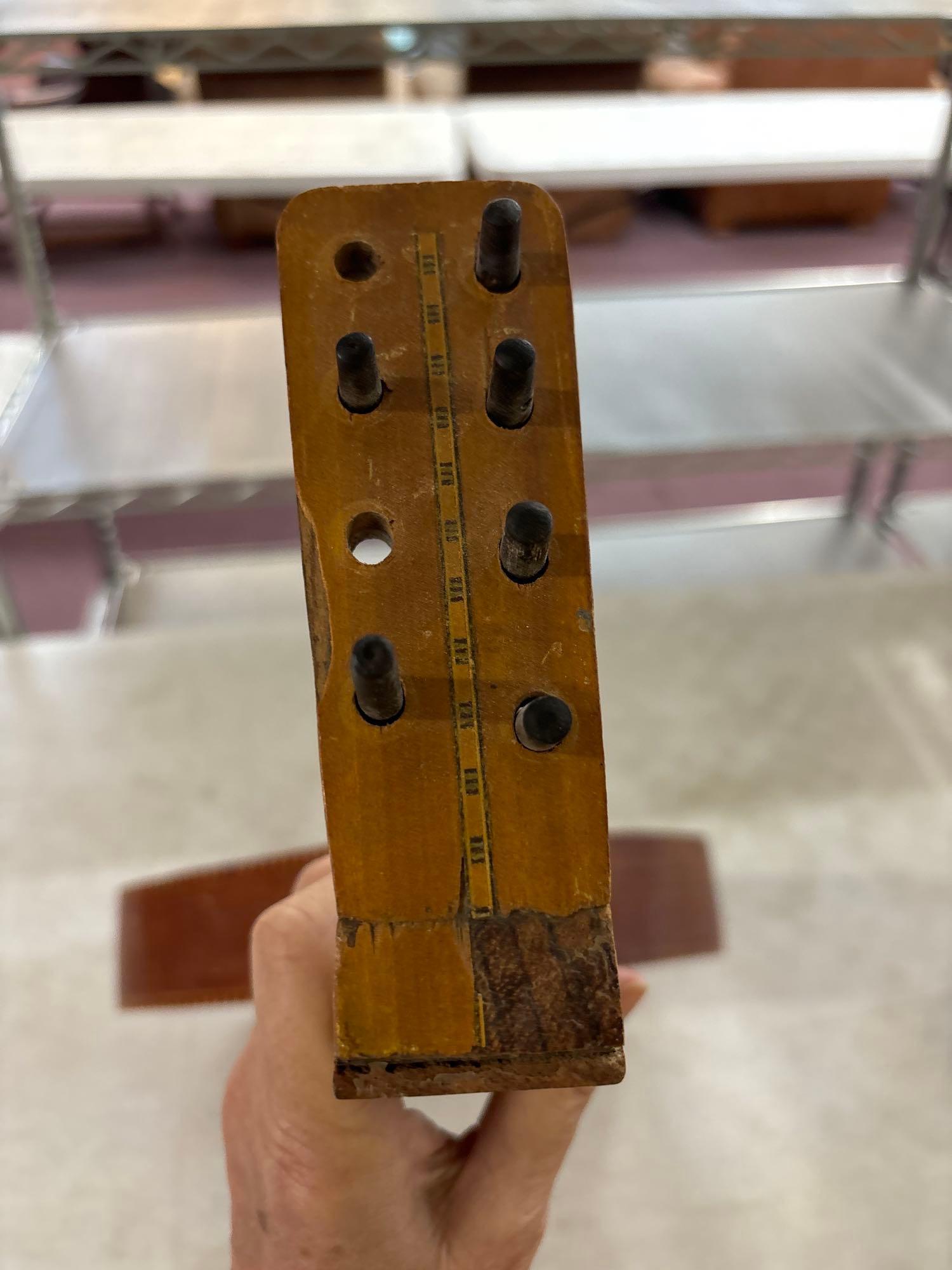 Interesting old wooden lute with eight strings