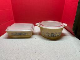 Pyrex Homestead dishes with lids