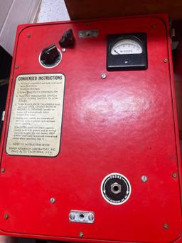 fisher m scope metal detector in wooden box