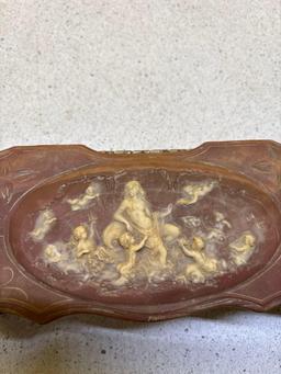Genuine NCOLAY stone trinket box 11 inches long