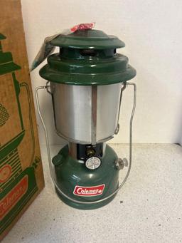 vintage Coleman lantern in box