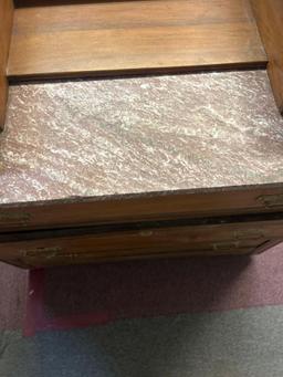 victorian Eastlake dresser marble insert