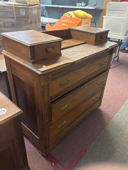 victorian Eastlake dresser marble insert