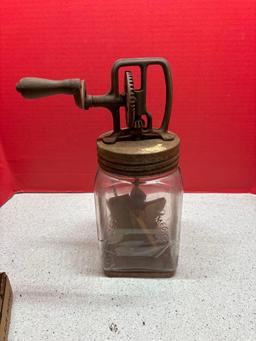 Antique Dazey butter churn