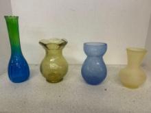 crackle glass and Jeanette ombre glass vases