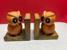 Pair of Lefton owl bookends