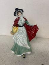 Royal Doulton, ladies of the British Isles, wales hand decorated figure