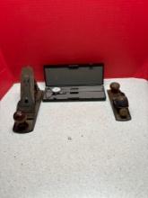 Stanley planes, one a Dunlap model, caliper in case