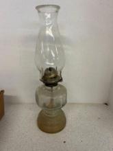 Nice vintage glass oil lamp