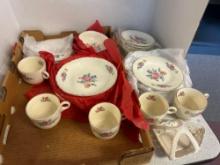 USA pottery cups, China painted plates, ceramic porcelain, etc.