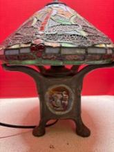 Stain glass, dragonfly table lamp