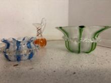 Art glass pieces