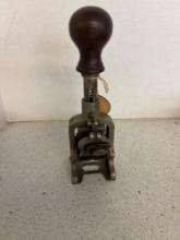 Antique Monarch numbering machine