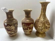 Beautiful Cinnabar vases