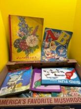 Vintage childrens books, etc.