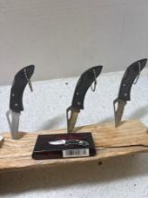 Three new little Whitetail folding knives