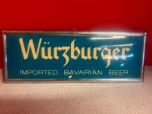 wurzburger vintage imported Bavarian beer sign