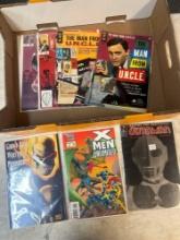 x Men, ghost Rider, Ultraman, and the man from uncle comics