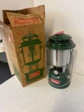 vintage Coleman lantern in box