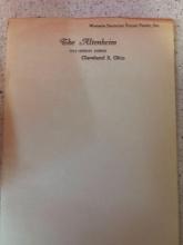 ALTENHEIM German Society letterhead paper