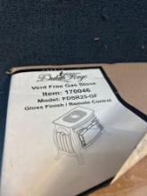 brand new Duluth Forge FSDSR25 vent free gas stove with remote,