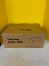 New folding dog crate