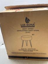 New pan series, upholstered vanity stool