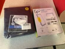 four piece full bedsheet set and LED energy lamp