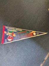 1995 central division champions Cleveland Indians pennant