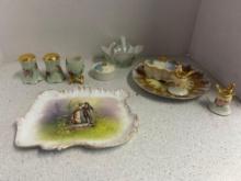 hand painted bone china mostly French