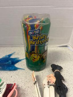 swizzle sticks, etc.