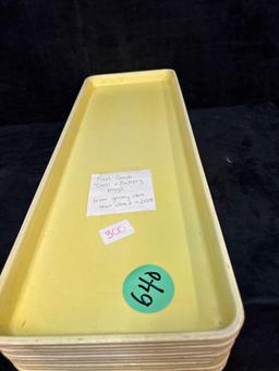 Food, gray deli, and bakery trays