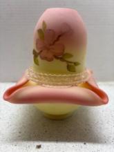 Fenton Burmese 3 Peace fairy lamp