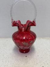 Fenton glass Legacy collection basket