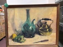 Still life oil on canvas R. Colad 24 x 30